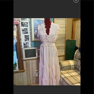 NWT Max Studio Ruffled Tiered Midi Dress